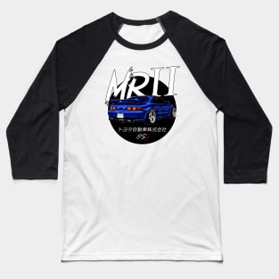 JDM MR2 Blue Black Sun Edition Baseball T-Shirt